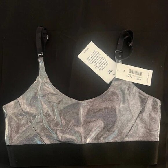 MEDIUM HEROINE SPORT MARVEL LEGGING AND CONVERTIBLE BRA SET METALLIC PLATINUM - Picture 5 of 5